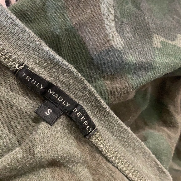 Truly Madly Deeply Khaki Green Camouflage T-Shirt - Picture 5 of 14